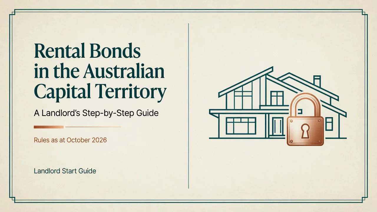 ACT Rental Bond Guide — Every Deadline, Form and Penalty in One Place