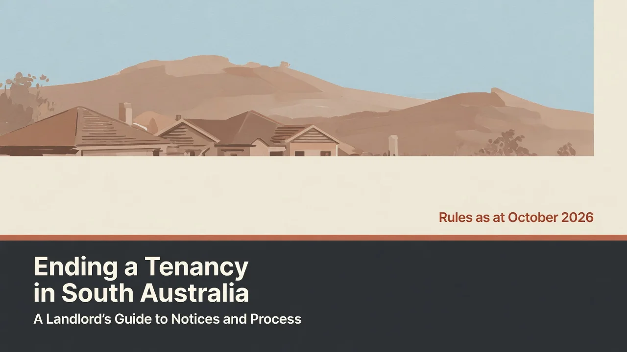 South Australia Ending a Tenancy — A Landlord's Notice Guide