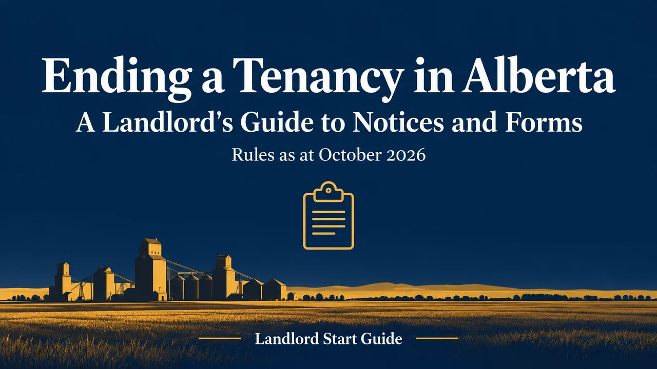 Alberta Ending a Tenancy Guide — Notices, Forms and Deadlines