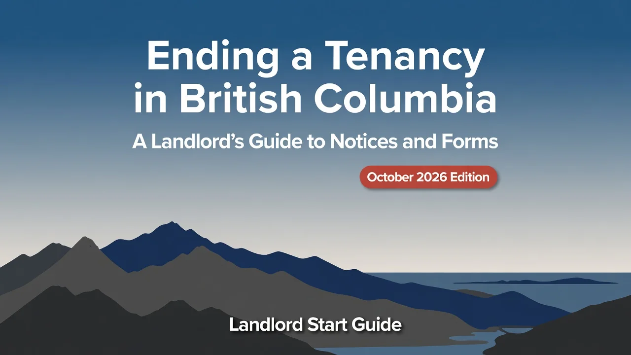 B.C. Ending a Tenancy Guide — Every Notice, Form and Deadline in One Place