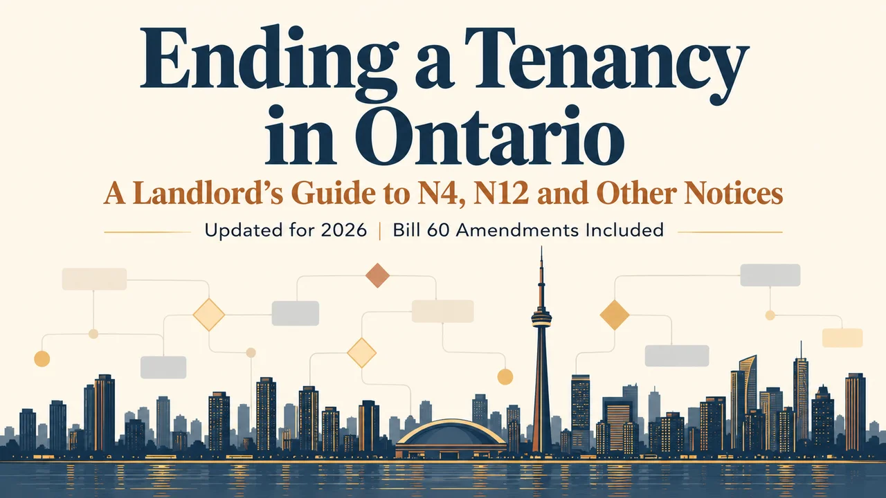 Ontario Ending a Tenancy Guide — N4, N12 and LTB Notices