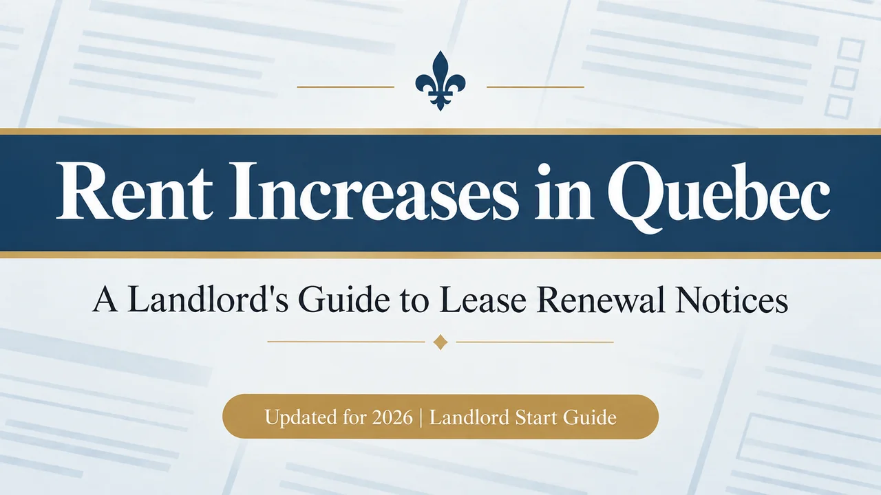 Quebec Rent Increases — Serve a Lawful Notice the First Time