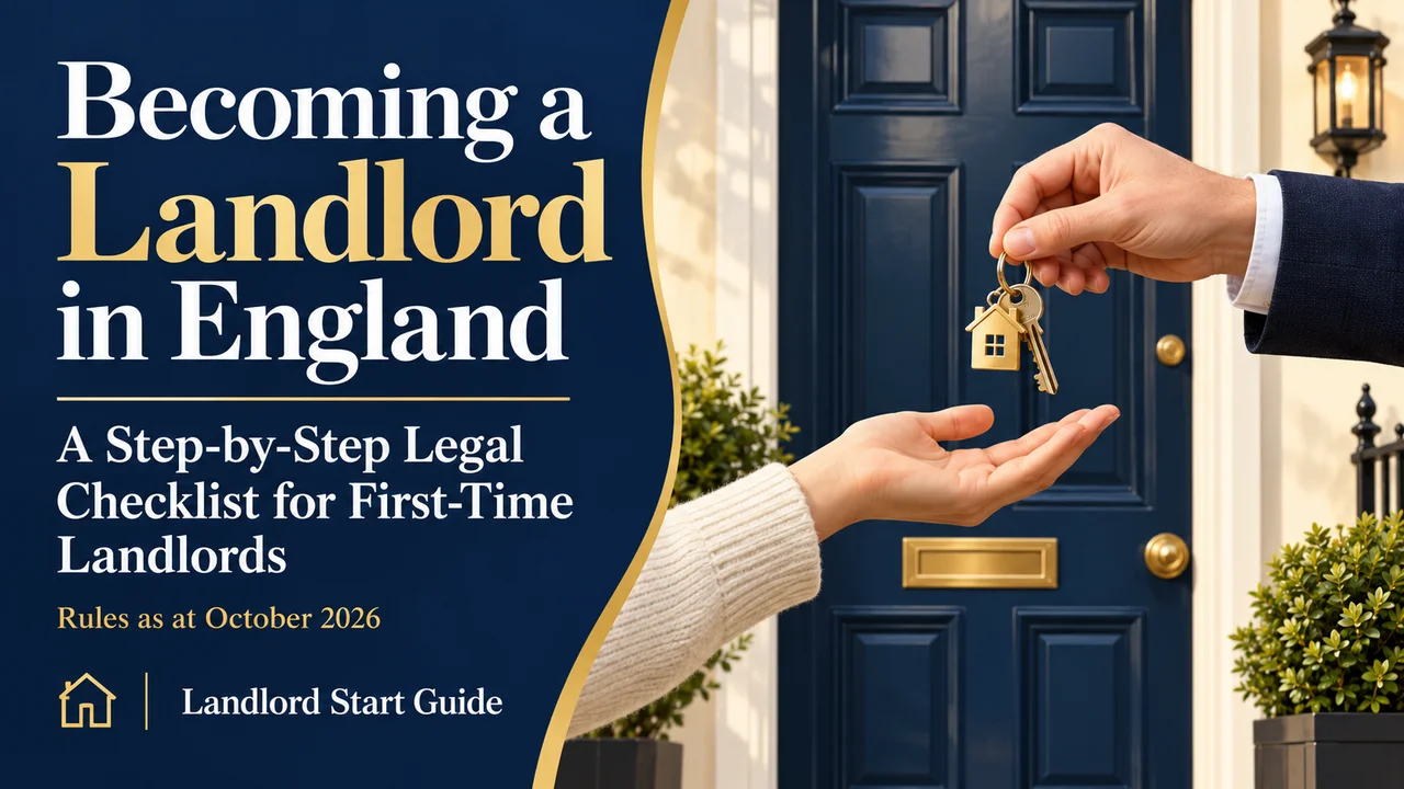 England First-Time Landlord Checklist — Every Legal Step Before Keys