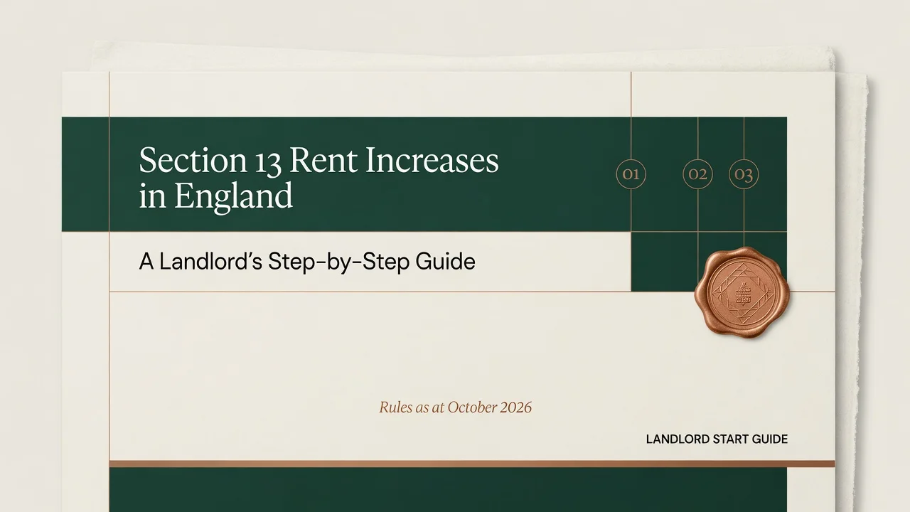 England Section 13 Rent Increase — Serve Form 4A Right