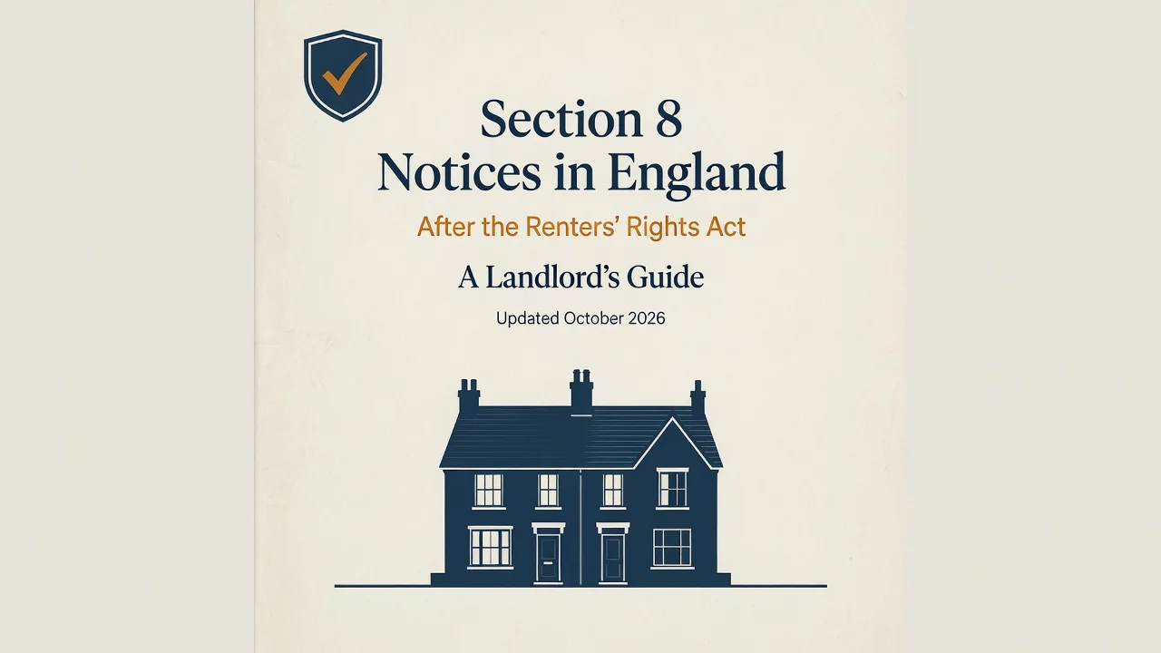 England Section 8 Notice Guide — Serve It Right After the Renters' Rights Act