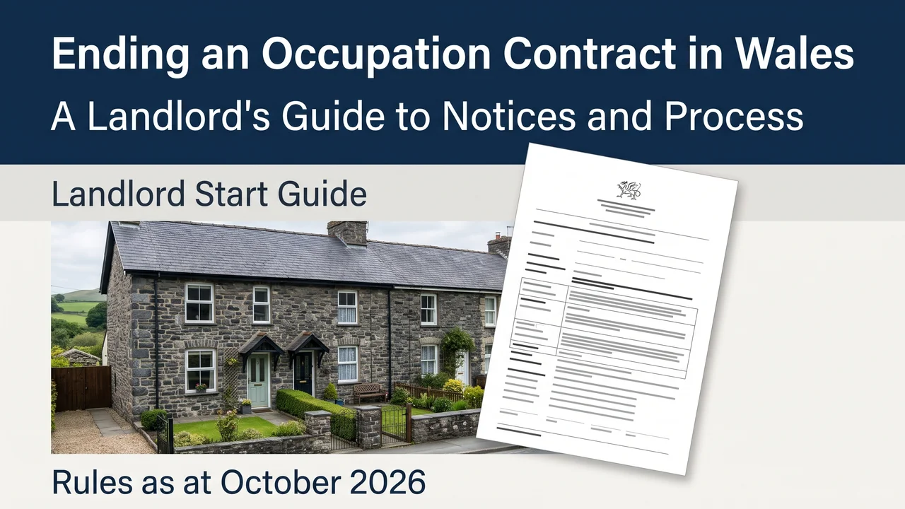 Wales Ending Occupation Contract — Notices, Forms and Process